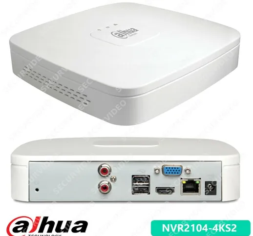 4Ch Nvr Smart 1U Lite 4K H.265 80Mbps NVR2104-4KS2 - Dahua