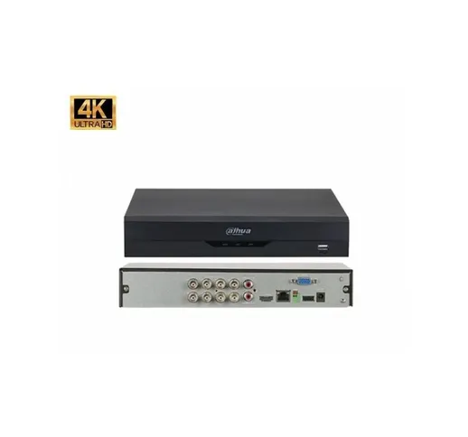 Dahua - Dvr Xvr H265 8 Canali Ultra hd 8MP Audio - XVR5108HS-4KL-I2 (4K)