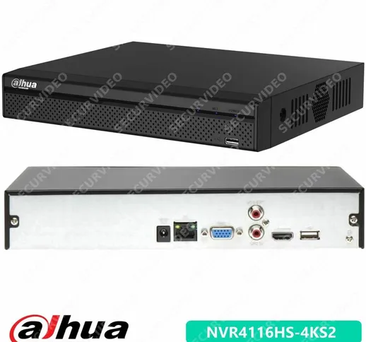 Dahua Nvr 16Ch 4K H265 Lite 80Mbps NVR4116HS-4KS2