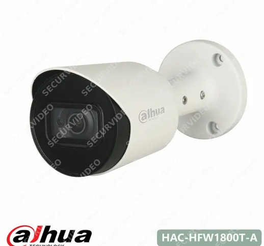 Dahua Telecamera 8Mp 4K 3.6mm HD CVI Ir 30m Microfono HAC-HFW1800T-A