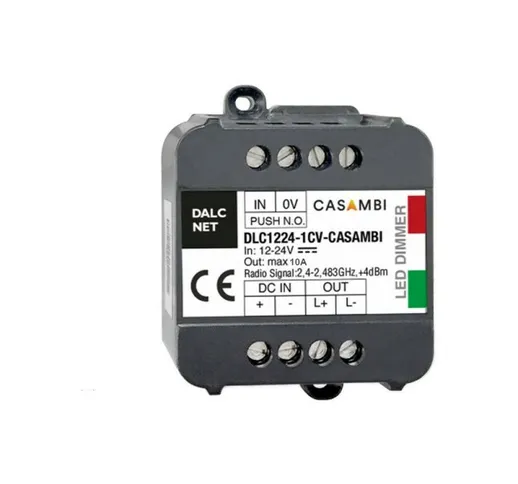 DLC1224-1CV - CASAMBI - Controller Dimmer 1CH Gestione via Bluetooth e Push - Dalcnet