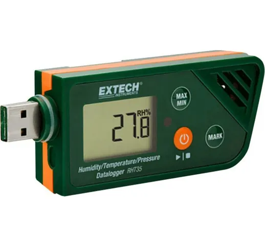 Extech RHT35 Data logger multifunzione Misura: Umidità dellaria, Temperatura, Pressione -3...