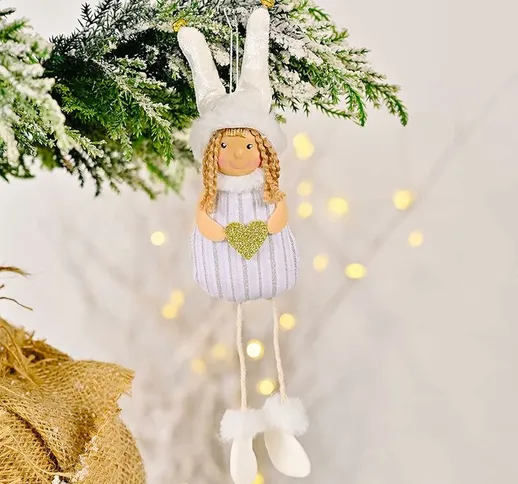 Decorazioni natalizie Elfi Figurine da appendere all'albero di Natale, albero di Natale da...