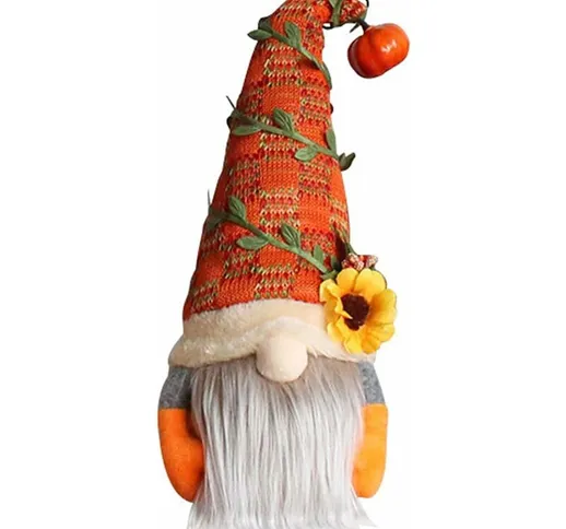 Decorazioni natalizie GNOME, peluche gnomi zucca autunnali, bambole senza volto, decorazio...