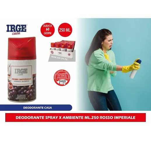 Deodorante spray x ambiente ML.250 rosso imperiale