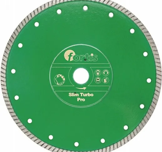 Diamante Disc Pro Turbo Slim Ø 180 Mm Segmento 7 Millimetri Foro 254 Millimetri Fortis