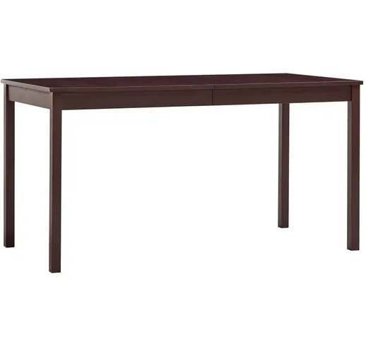  - Dining table 140x70x73 cm in various colors Pine Wood modelli : marrone scuro 140 x 70...