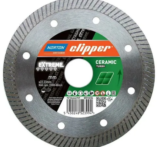 Clipper Disco Diamantato Extreme Ceramic Turbo- 180 22,2 mm Super Gres xt - 