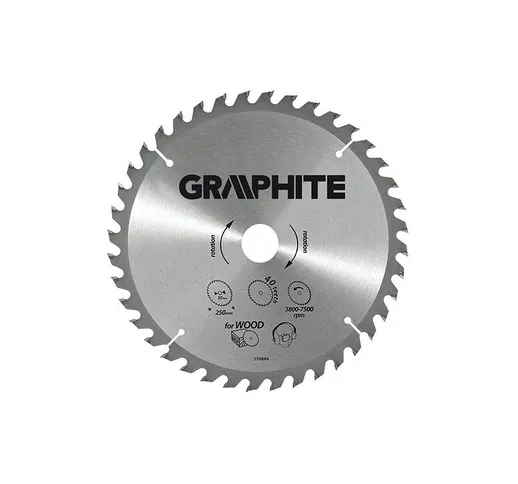 Graphite - disco per sega circolare ø 185 mm - foro 30 mm ø 205 mm - foro 30 mm