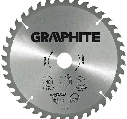 Graphite - disco per sega circolare ø 205 mm - foro 30 mm
