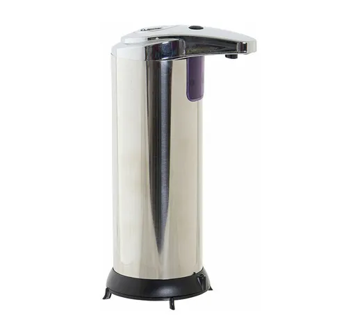 Dispenser per Sapone Automatico con Sensore Nero Argento ABS (250 ml) - Dkd Home Decor