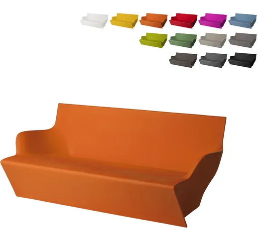 Divano da esterno 2 posti Cuscino Stile origami Design Kami Yon | Colore: Arancione - Slid...