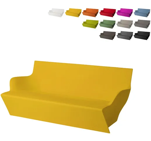 Divano da esterno 2 posti Cuscino Stile origami Design Kami Yon | Colore: Giallo - Slide