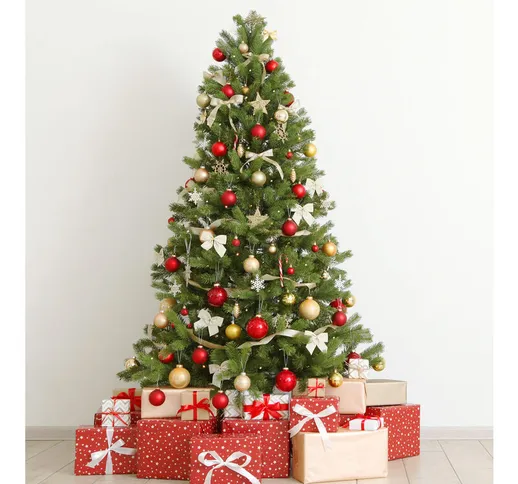 Albero di Natale Anna, Altezza 150 cm, effetto Reale, Extra folto, 850 rami, 109x109x150 c...