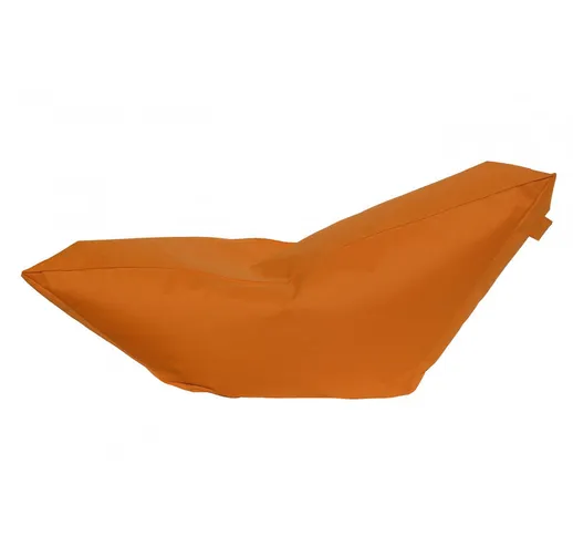 Dmora Lettino da salotto a sacco, colore arancione, Misure 160 x 70 x 50 cm