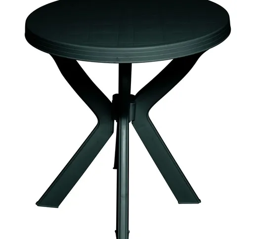 Tavolino rotondo da esterno, Made in Italy, 70 x 70 x 72 cm, color Verde - Dmora