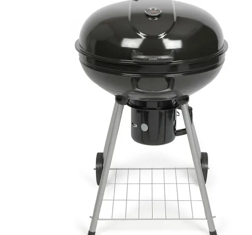 Livoo - barbecue a carbone 55 cm nero - doc270