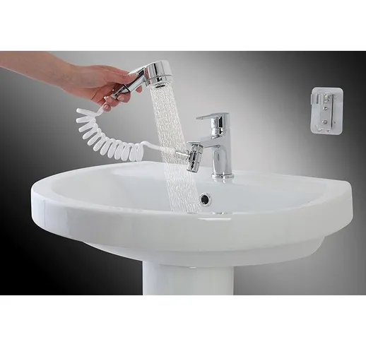 Doccino per lavandino Doccetta rubinetto universale laccio estensibile 150 cm