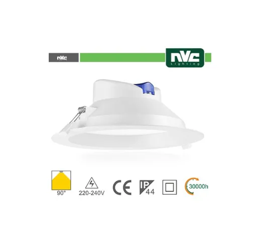 Bianco downlight led IP44 20W 3000K 1880LM 90º FORO:195-210MM