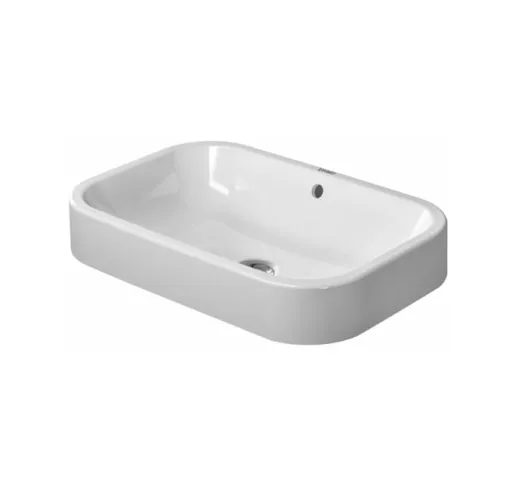 Lavabo Top Happy D.2 60cm con troppopieno, senza foro per rubinetto panchina, colorazione:...