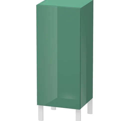 L-Cube Half high mobile singolo 1 anta, 2 ripiani in vetro, incernierato a destra, altezza...