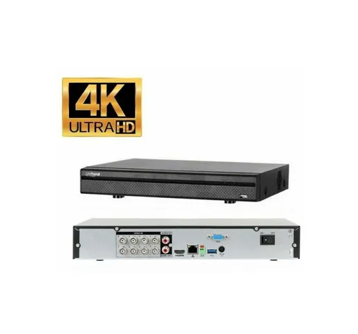 Dahua DVR 8 Canali 4K ahd cvbs hd-cvi ip poc rs485 - XVR5108H-4KL-X-8P
