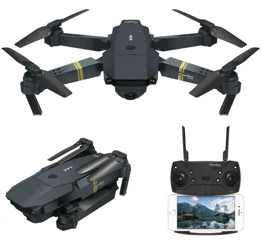 Eachine E58 WIFI FPV Pieghevole RC Drone Quadcopter RTF 2MP Fotocamera grandangolare Modal...