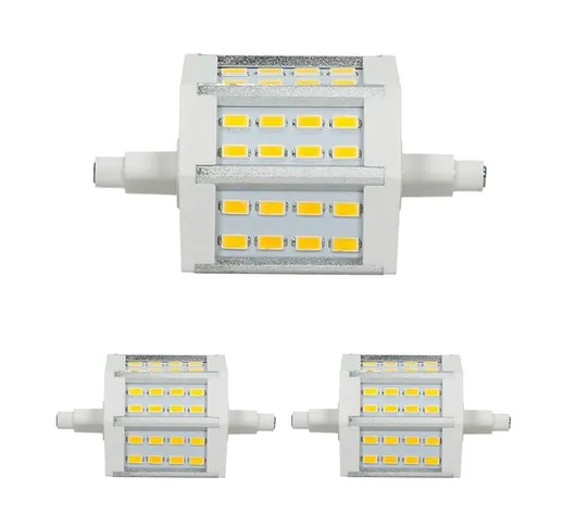 2 x Lampadina led R7S 5W R7S 78mm 360 Lumen SMD5730 ac 220-240V Angolo del fascio di 180 S...