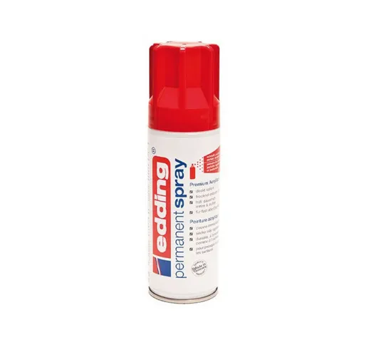  - vernice acrilica spray permanente rossa bomboletta 200 ml