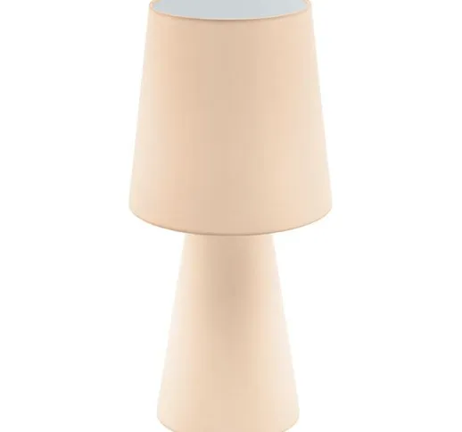 tavolo lampada a LED CARPARA pastello albicocca Ø22cm H: 47 centimetri