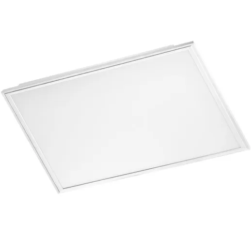 Pannello di soffitto led salobrena luce 1 in bianco 30 x 30cm con cornice mobile