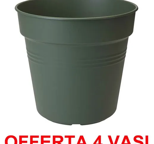  Offerta 4 Vaso Green Basics Growpot 17Cm Verde