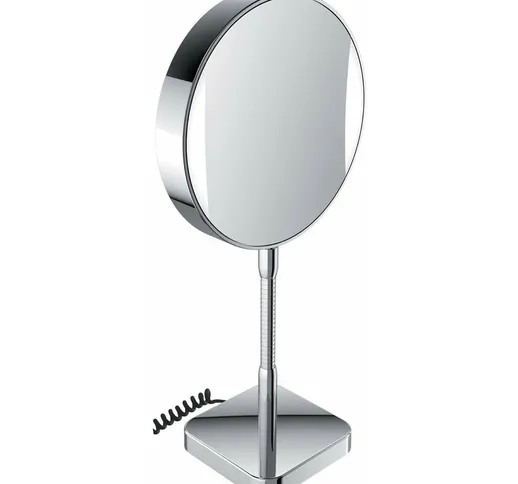Emco LED da barba e specchio cosmetico, specchiato su entrambi i lati, ingrandimento 3x e...