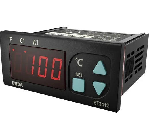 ET2412-230-08 Termostato NTC -60 fino a 150 °C Relè 8 A (L x L x A) 71 x 77 x 35 mm - Enda