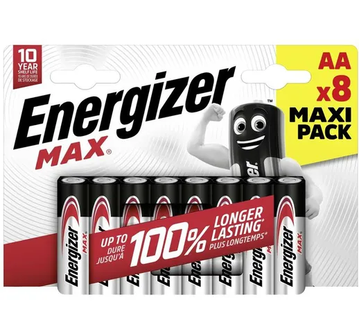  Max Batteria Stilo (AA) Alcalina/manganese 1.5 V 8 pz.