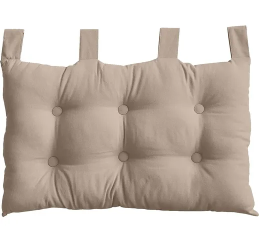 2007CHTL070045 - Testiera da letto in tessuto, 70 x 9 x 45 cm, Tessuto, Neutro, 9 x 45 cm...