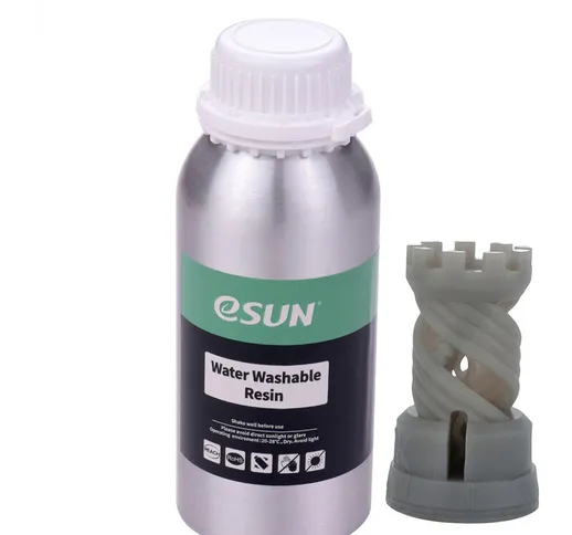 eSUN Resina lavabile con acqua per stampante LCD 3D Bottiglia di alluminio Materiale di st...