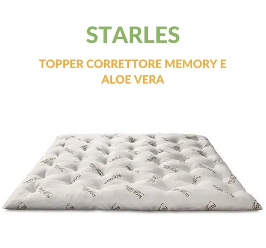 Evergreenweb Materassi&beds - EVERGREENWEB - Correttore Materasso Matrimoniale 140x200 Alt...