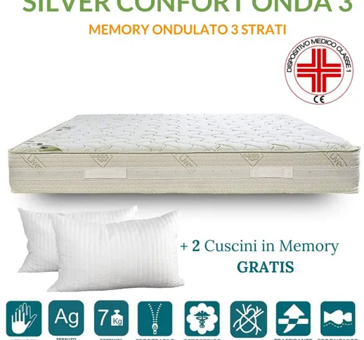 Evergreenweb Materassi&beds - EVERGREENWEB - Materasso Matrimoniale 140x190 alto 20 cm MEM...