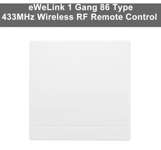 Asupermall - eWeLink 433MHz 86 tipo di tastiera singola casa intelligente telecomando (ade...