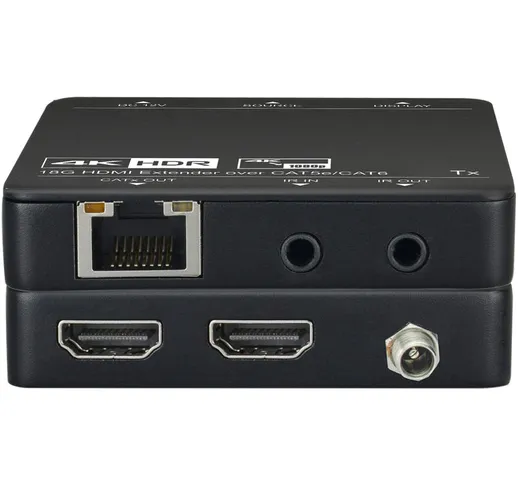 Extender HDMI 4K 18G HDR 70 m su cavo Cat6