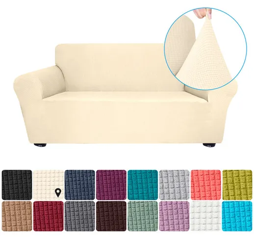 Extensible Loveseat Spandex molli antiscorrimento divano divano 2 posti lavabile bambini A...