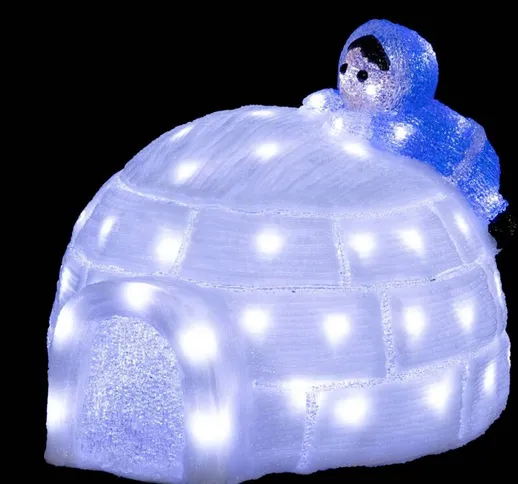 Feeric Lights&christmas - Fa outdoor igloo 70 l fx h33 t bianco Bianco