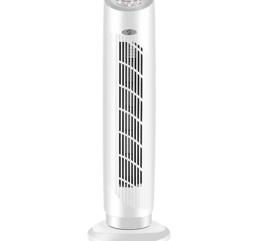 Famgizmo Tower Fan - Ventilatore a Colonna Ultra Silenzioso - 45W - 3 Velocità 150 m³/h -...