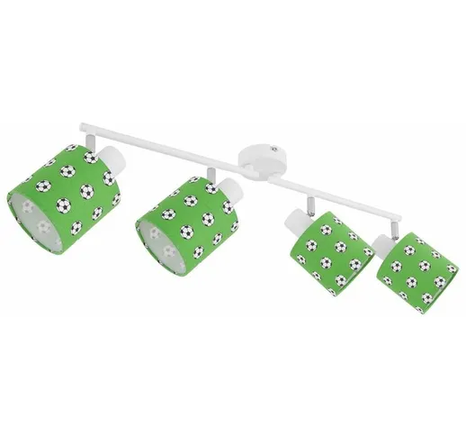 Faretto a soffitto Spot bar mobile bianco verde Set di lampade per bambini con lampadine a...