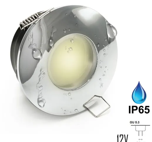 Faretto led incasso IP65 illuminazione box doccia luce bagno turco 12V MR16 7W Luce Bianco...