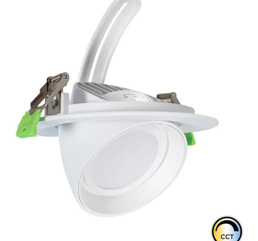 Ledkia - Faretto Proiettore Orientabile Circolare led 48W 120 lm/W cct No Flicker Selezion...