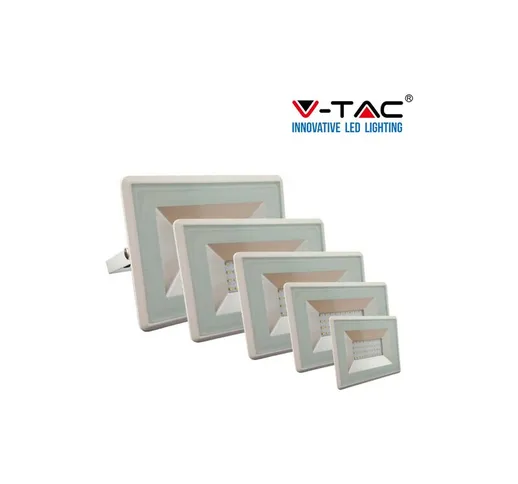 V-tac - faro faretto led smd 10W 20W 30W 50W 100W ultra slim esterno colore bianco CALDO-1...