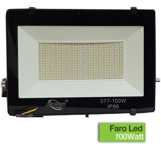 R&g - faro per esterno a led 100W alta luminosita' con 224 led luce bianca smd IP66