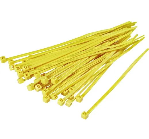 Fascetta per cavi TRU COMPONENTS 1593703 TC-CV250203 100 pz. 250 mm 4.80 mm Giallo